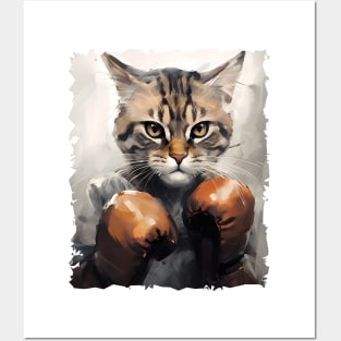 Cat Boxing Posters and Art